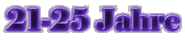 21-25 Jahre